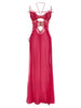 Nensi Dojaka Frilled Gown With Cutouts Dress