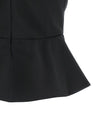 Nensi Dojaka Tailored Bustier With Sheer Neckline Top