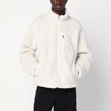  The North Face White zip-up fleece