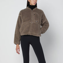  The North Face Brown cropped fleece with zip