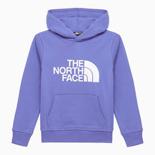  The North Face Blue cotton hoodie with logo