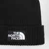 The North Face Black beanie with logo patch