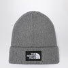 The North Face Grey beanie with logo patch