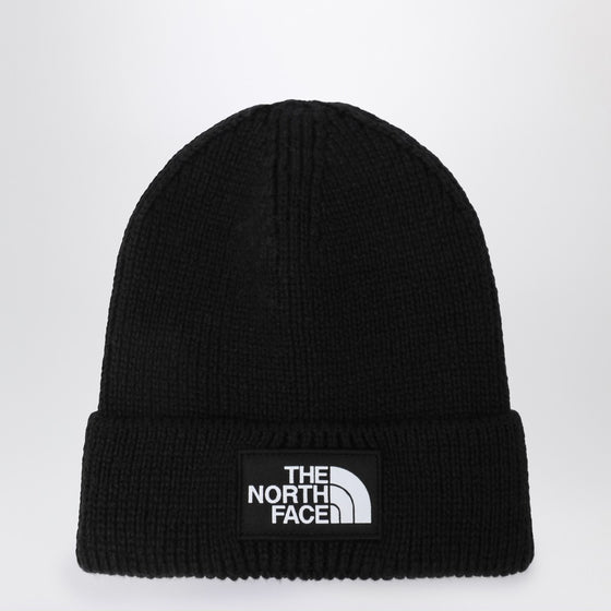The North Face Black beanie with logo patch