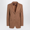 Max Mara Studio Single-breasted jacket in hazelnut colour