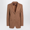 Max Mara Studio Single-breasted jacket in hazelnut colour