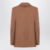 Max Mara Studio Single-breasted jacket in hazelnut colour