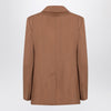 Max Mara Studio Single-breasted jacket in hazelnut colour