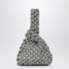 Hibourama Niky silver jewel bag with crystals