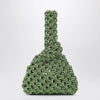 Hibourama Niky apple green jewel bag with crystals