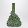 Hibourama Niky apple green jewel bag with crystals