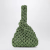 Hibourama Niky apple green jewel bag with crystals