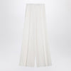 Max Mara White wool gabardine trousers