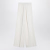 Max Mara White wool gabardine trousers