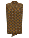 Alberto Biani Tie Print Top