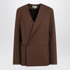 LouLou De Saison Brown double-breasted wool jacket
