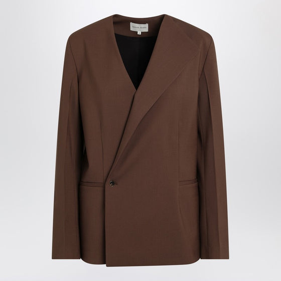 Loulou Studio Brown double-breasted wool jacket