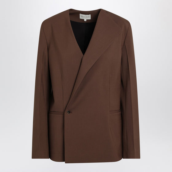 LouLou De Saison Brown double-breasted wool jacket