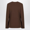 LouLou De Saison Brown double-breasted wool jacket