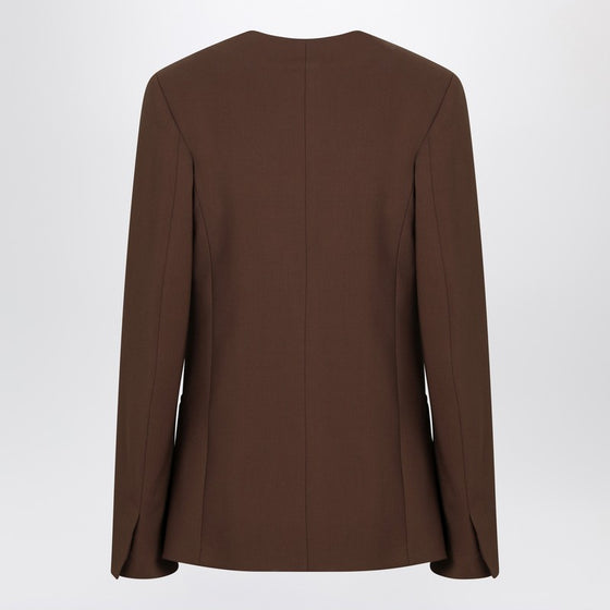 Loulou Studio Brown double-breasted wool jacket
