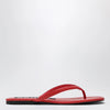 SENSO Red leather Nora slides