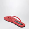 SENSO Red leather Nora slides