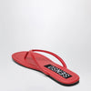 SENSO Red leather Nora slides