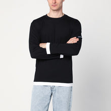  NAMACHEKO Black/white cotton knit shirt