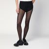 NAMACHEKO Black mini shorts in wool blend