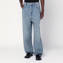  NAMACHEKO Wide jeans in light-washed denim