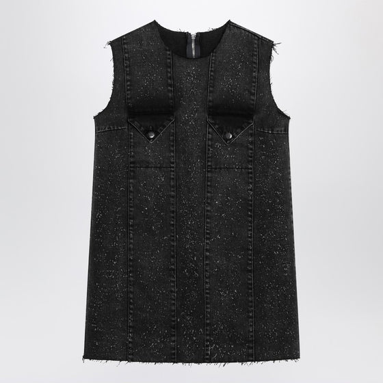 NAMACHEKO Dark grey mini dress in denim