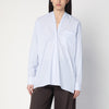 6397 Light blue checkered cotton shirt