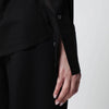 6397 Black micro-pleated shirt