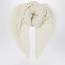  Destin White milk cashmere scarf