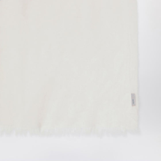 Destin White milk cashmere scarf