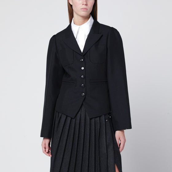 NAMACHEKO Black wool-blend jacket