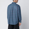 NAMACHEKO Light blue shirt with check pattern