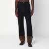 NAMACHEKO Black jeans with velvet hem