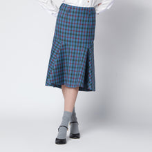  NAMACHEKO Check-pattern ruffled skirt
