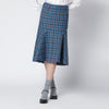 NAMACHEKO Check-pattern ruffled skirt
