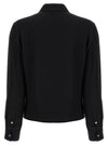Theory Pk Label Wrap Blouse