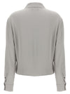 Theory Pk Label Wrap Blouse