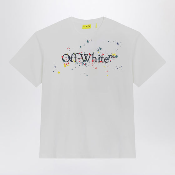 Off White Off-White™ White Big Bookish Splat Logo T-shirt