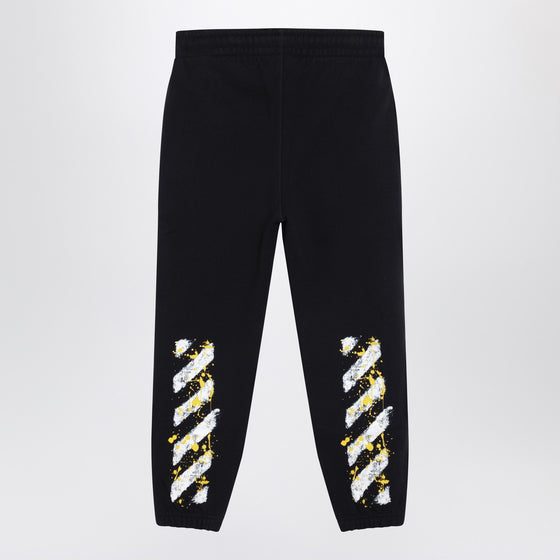 Off White Off-White™ Black Diagonal Splat Logo jogging trousers