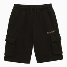  Off White Off-White™ Black cotton shorts with Sketch logo