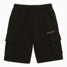  Off White Off-White™ Black cotton shorts with Sketch logo
