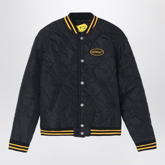 Off White Off-White™ Black/yellow nylon bomber jacket