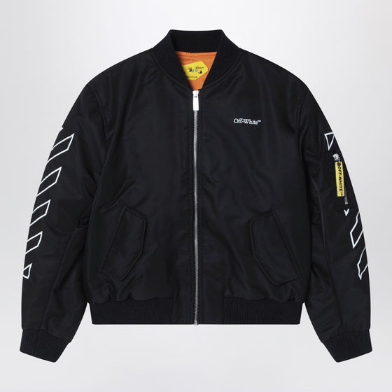 Off White Off-White™ Black Bookish Diagonal bomber jacket