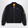 Off White Off-White™ Black Bookish Diagonal bomber jacket
