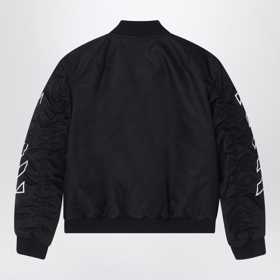 Off White Off-White™ Black Bookish Diagonal bomber jacket